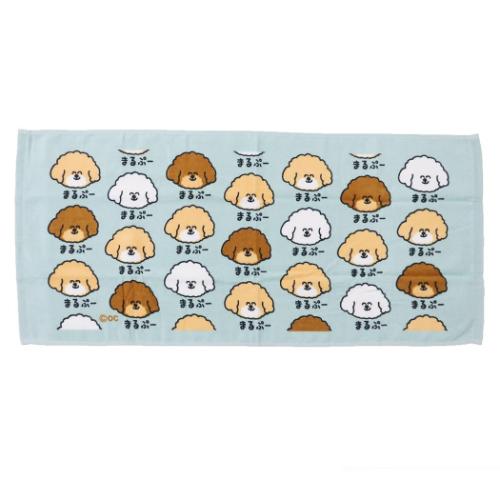 フェイスタオル おえかきさん プリントロングタオル まるぷーさん オクタニ おもしろタオル 面白雑貨 ..