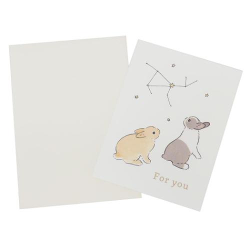 グリーティングカード 森山標子 多目的ミニカード 星座 MG-43 アクティブコーポレーション ギフトカード お祝い メール便可 マシュマロポップ