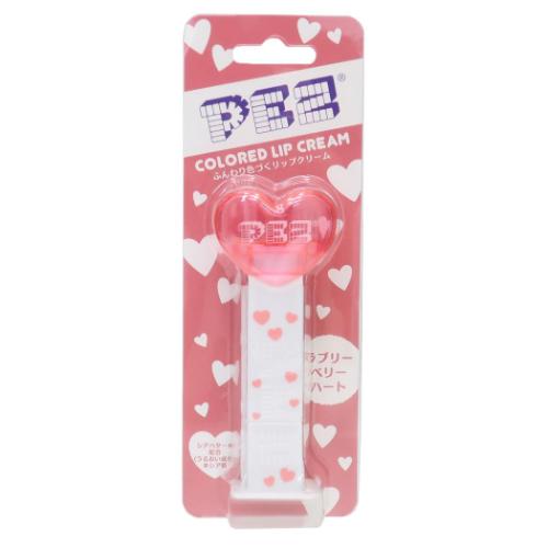コスメ雑貨 PEZ カラーリップクリーム ラブリーベリーハート レイス リップスティック マシュマロポップ
