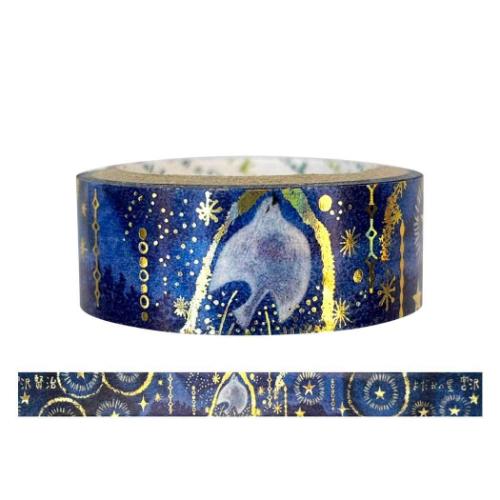 マスキングテープ 宮沢賢治幻燈館 きらぴかマスキングテープ よだかの星4 シール堂印刷 デコレーション 手帳デコ メール便可 マシュマロポップ