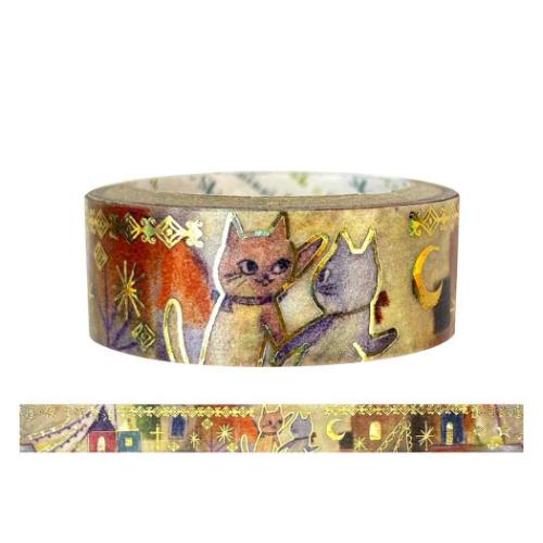 マスキングテープ 宮沢賢治幻燈館 きらぴかマスキングテープ 銀河鉄道の夜5 シール堂印刷 デコレーショ..