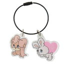 キーホルダー foxy illustrations アクリルキーリング Bunny&Bear クリエイターズサーカス フロンティア プレゼント アクキー メール便可 マシュマロポップ
