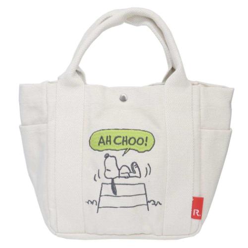 ランチバッグ スヌーピー IP.デリ.Peanuts-0A DELI コットンミニバッグ Ivory ピーナッツ ルートート お弁当かばん 軽量 サブバッグ マシュマロポップ