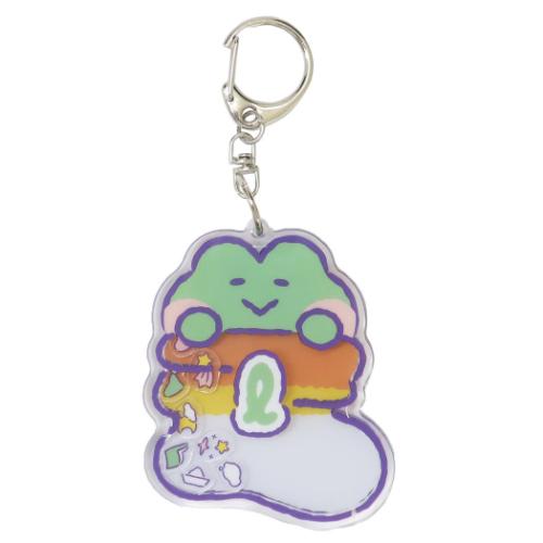 【50%OFF】 キーリング LINE FRIENDS minini シャカシャカアクリルキーホルダー レニニ サンタン アク..