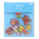 フレークシール LINE FRIENDS minini ぷくぷくシール A サンタン デコレーション 手帳デコ DECOシール メール便可 マシュマロポップ