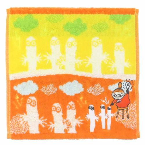 ミニタオル ムーミン ジャガードハンカチタオル カミナリチャージ 北欧 丸眞 汗拭きタオル メール便可 ..