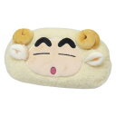 ペンケース クレヨンしんちゃん ぬいぐるみフェイスペンポーチ ひつじ ティーズファクトリー 筆箱 新学期準備文具 アニメ マシュマロポップ