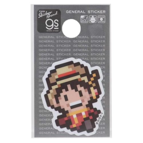 ビニールシール ワンピース ダイカットミニステッカー ピクセル Sサイズ ルフィ エッグヘッドver 少年ジャンプ ゼネラルステッカー 耐水耐光 デコステッカー...