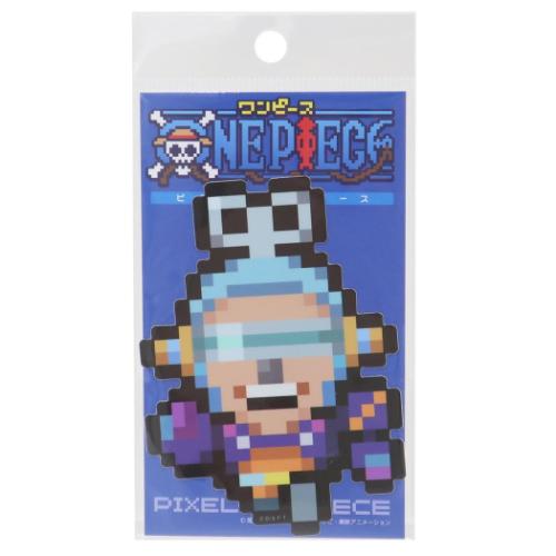 ダイカットシール ワンピース ビニールステッカー ピクセル フランキー エッグヘッドver 少年ジャンプ ゼネラルステッカー デコステッカー 耐水耐光 アニメメ...