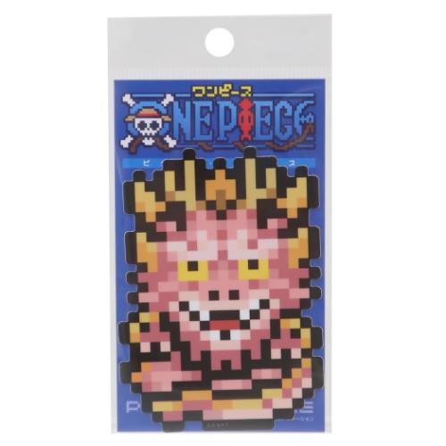 ダイカットシール ワンピース ビニールステッカー ピクセル モモの助 大人 獣型 少年ジャンプ ゼネラルステッカー デコステッカー 耐水耐光 アニメメール便可 ...