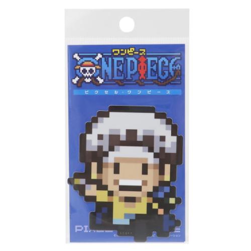 ダイカットシール ワンピース ビニールステッカー ピクセル ロー 討ち入り衣装 少年ジャンプ ゼネラルステッカー デコステッカー 耐水耐光 アニメメール便可 マ...