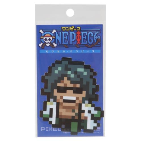 ダイカットシール ワンピース ビニールステッカー ピクセル 緑牛 少年ジャンプ ゼネラルステッカー デコステッカー 耐水耐光 アニメメール便可 マシュマロポップ