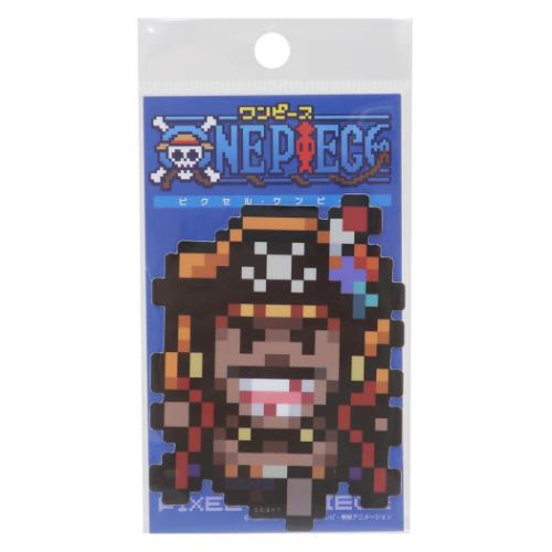 ダイカットシール ワンピース ビニールステッカー ピクセル 黒ひげ エッグヘッドver 少年ジャンプ ゼネラルステッカー デコステッカー 耐水耐光 アニメメール...