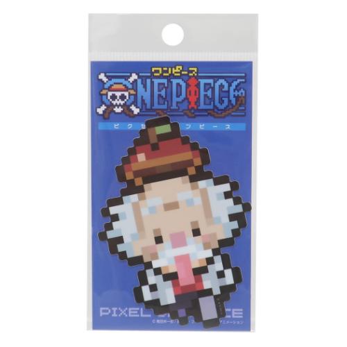 ダイカットシール ワンピース ビニールステッカー ピクセル Dr.ベガパンク 少年ジャンプ ゼネラルステッカー デコステッカー 耐水耐光 アニメメール便可 マシ...