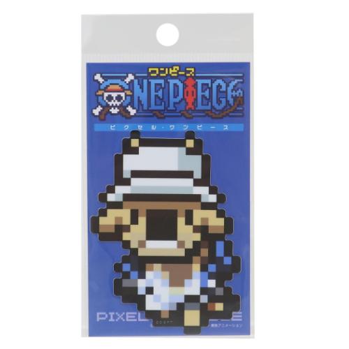 ダイカットシール ワンピース ビニールステッカー ピクセル カク エッグヘッドver 少年ジャンプ ゼネラルステッカー デコステッカー 耐水耐光 アニメメール便...