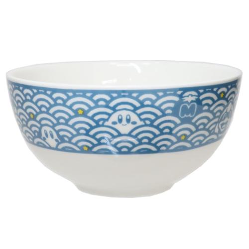 お茶碗 星のカービィ ライスボウル ふわふ和コレクション カービィたちと青海波 エンスカイ 食器 かわいい マシュマロポップ