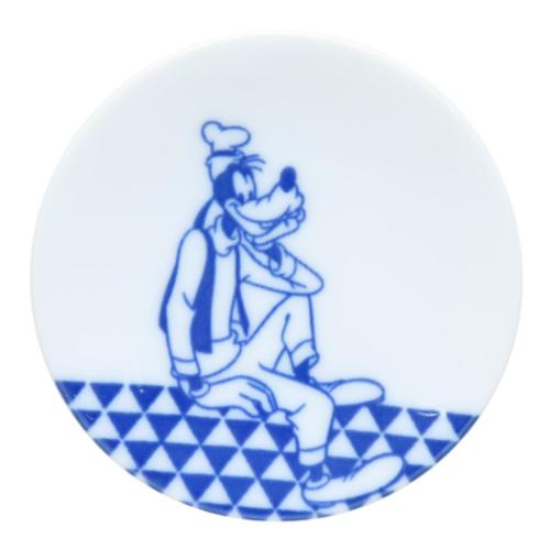 小皿 グーフィー 豆皿 ディズニー 三郷陶器 小粋染付 メール便可 マシュマロポップ