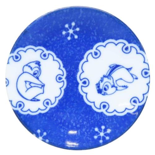 小皿 チップ&デール 豆皿 ディズニー 三郷陶器 小粋染付 メール便可 マシュマロポップ
