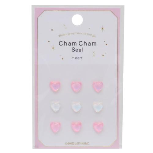 シールシート CHAMCHAM SEAL HEART カミオジャパン デコレーション デコシール メール便可 マシュマロ..