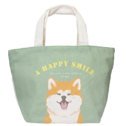 ランチバッグ ミニトートバッグ きなこ いぬ ミントイン お弁当かばん かわいい メール便可 マシュマロ..