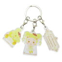 キーリング Yes! プリキュア5 GoGo! サンリオキャラクターズ 3連アクリルキーホルダー キュアレモネード ポムポムプリン バンダイ 3チャーム メール便可 マシュマロポップ