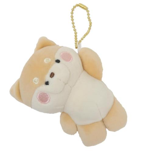 Dog - マスコット ぶらりんキーホルダー しば いぬ カミオジャパン ボールチェーン ミニぬいぐるみ マシュマロポップ