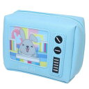 コスメポーチ ラッピー テレビ型ポーチ ブルー カミオジャパン 小物入れ 化粧ポーチ マシュマロポップ(4)