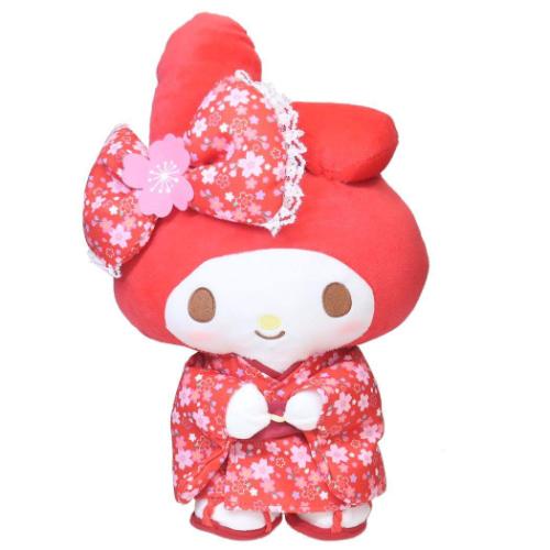 ぬいぐるみ マイメロディ プラッシュドール M RD 桜着物 サンリオ ナカジマ プレゼント マシュマロポップ