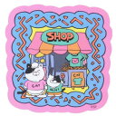 ダイカットシール ラブリーフレンズ キャラクターステッカー ねこ親子 お店 スモールプラネット ダイカットビニールステッカー デコシール 耐水性 メール便可 マシュマロポップ