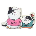 クッション ラブリーフレンズ ダイカットクッション ねこ親子 スモールプラネット インテリア かわいい マシュマロポップ