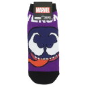 女性用靴下 ヴェノム レディースソックス 顔 MARVEL スモールプラネット 大人向け メール便可