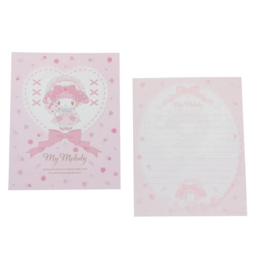 手紙セット マイメロディ レターセット ロリータ気分 サンリオ 山野紙業 便箋 封筒 シール メール便可 マシュマロポップ