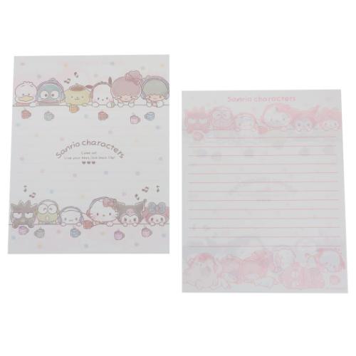 手紙セット サンリオキャラクターズ レターセット チラックス サンリオ 山野紙業 便箋 封筒 シール メール便可 マシュマロポップ