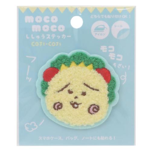 ワッペン コジコジ モコモコ刺繍ステッカー こまりがお さくらももこ ティーズファクトリー 手芸用品 アニメメール便可 マシュマロポップのサムネイル