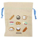 巾着袋 annas アンナス 刺繍ミニ巾着 パン 学研ステイフル きんちゃくポーチ 小物入れ おしゃれ メール便可 マシュマロポップ(4)
