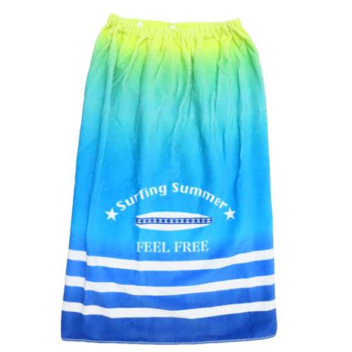 ラップタオル サンハート 80丈マキタオル 80cm丈巻き巻きタオル クールサーフィン 丸眞 サマーレジャー..