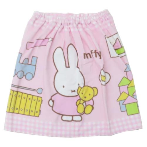 ラップタオル ミッフィー 50丈マキタオル 50cm丈巻き巻きタオル ミッフィーの好きなもの ディックブルーナ 丸眞 サマーレジャー用品 海プール着替えタオル 絵本 マシュマロポップ