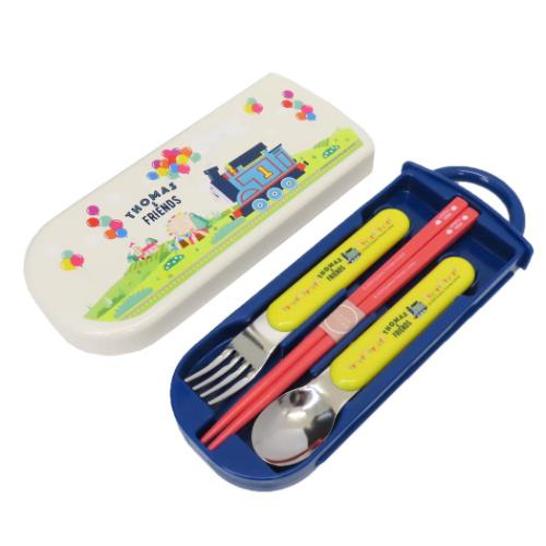 お箸＆フォーク＆スプーンセット トーマス 抗菌食洗対応スライドトリオセット スケーター 新学期準備 ..