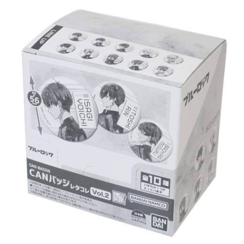 缶バッジ ブルーロック CANバッジ レタコレ Vol.2 全10種 10個入セット 少年マガジン バンダイ コレクション雑貨 まとめ買い アニメ マシュマロポップ