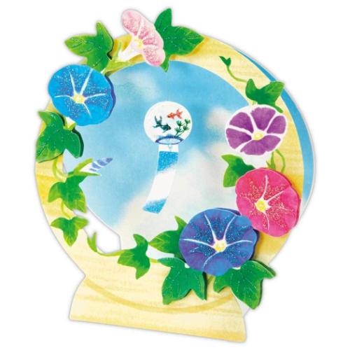 グリーティングカード 立体カード 朝顔と夏空 日本ホールマーク サマーグリーティングカード 夏の風物詩 暑中見舞い メール便可 マシュマロポップ