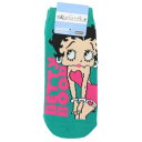 女性用靴下 ベティブープ キャラックス レディースソックス ポーズ ロゴ BETTY BOOP スモールプラネット かわいい メール便可 マシュマロポップ