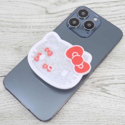 スマホアクセ ハローキティ シャカシャカPOCOPOCO サンリオ グルマンディーズ スマホスタンド メール便可 マシュマロポップ