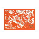 コレクション雑貨 JAPANESE ART ゴジラ 切り絵カード モスラ サンスター文具 アート雑貨 メール便可 マシュマロポップ