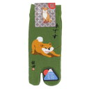 女性用靴下 柴田さん 足袋ソックス S いやいやしばたさん フレンズヒル 23-26cm 柴犬 大人用靴下 メール便可 マシュマロポップ(4)