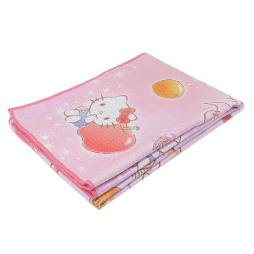 子供用プールタオル ハローキティ クイックドライジュニアバスタオル キラキラフルーツ サンリオ 丸眞 スポーツタオル マシュマロポップ