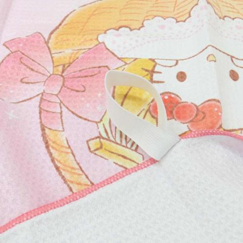 子供用プールタオル ハローキティ クイックドライジュニアバスタオル キラキラフルーツ サンリオ 丸眞 スポーツタオル マシュマロポップ