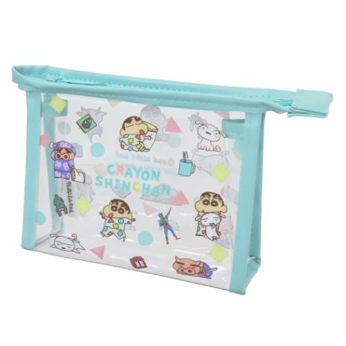 コスメポーチ クレヨンしんちゃん フチイロポーチ パジャマ ティーズファクトリー 小物入れ アニメ マ..