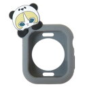 アップルウォッチカバー モフサンド Apple Watch シリコンケース 41 40mm対応 パンダにゃん mofusand グルマンディーズ 保護ケース ア...