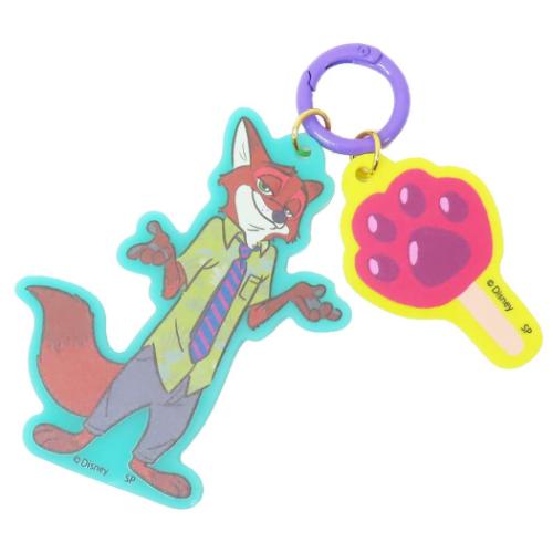 キーホルダー ズートピア カラーアクリルキーチェーン ニック ディズニー スモールプラネット キーリング アクキー メール便可 マシュマロポップのサムネイル