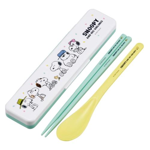 お箸＆スプーンセット スヌーピー 抗菌音が鳴らないコンビセット バルーン ピーナッツ スケーター おは..